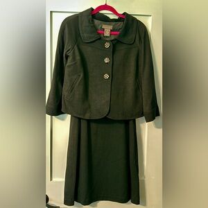 Kenar Black Dress with Matching  Cropped Jacket
